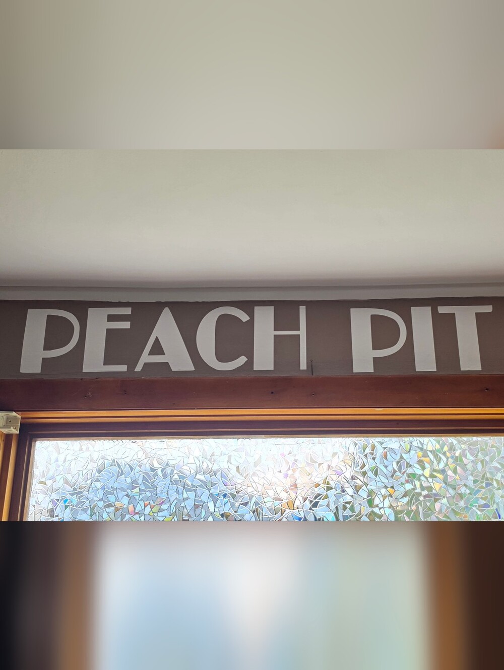 90210 PEACH PIT DECAL - NEW 43x6.5